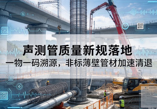上城声测管质量新规落地，一物一码溯源，非标薄壁管材加速清退